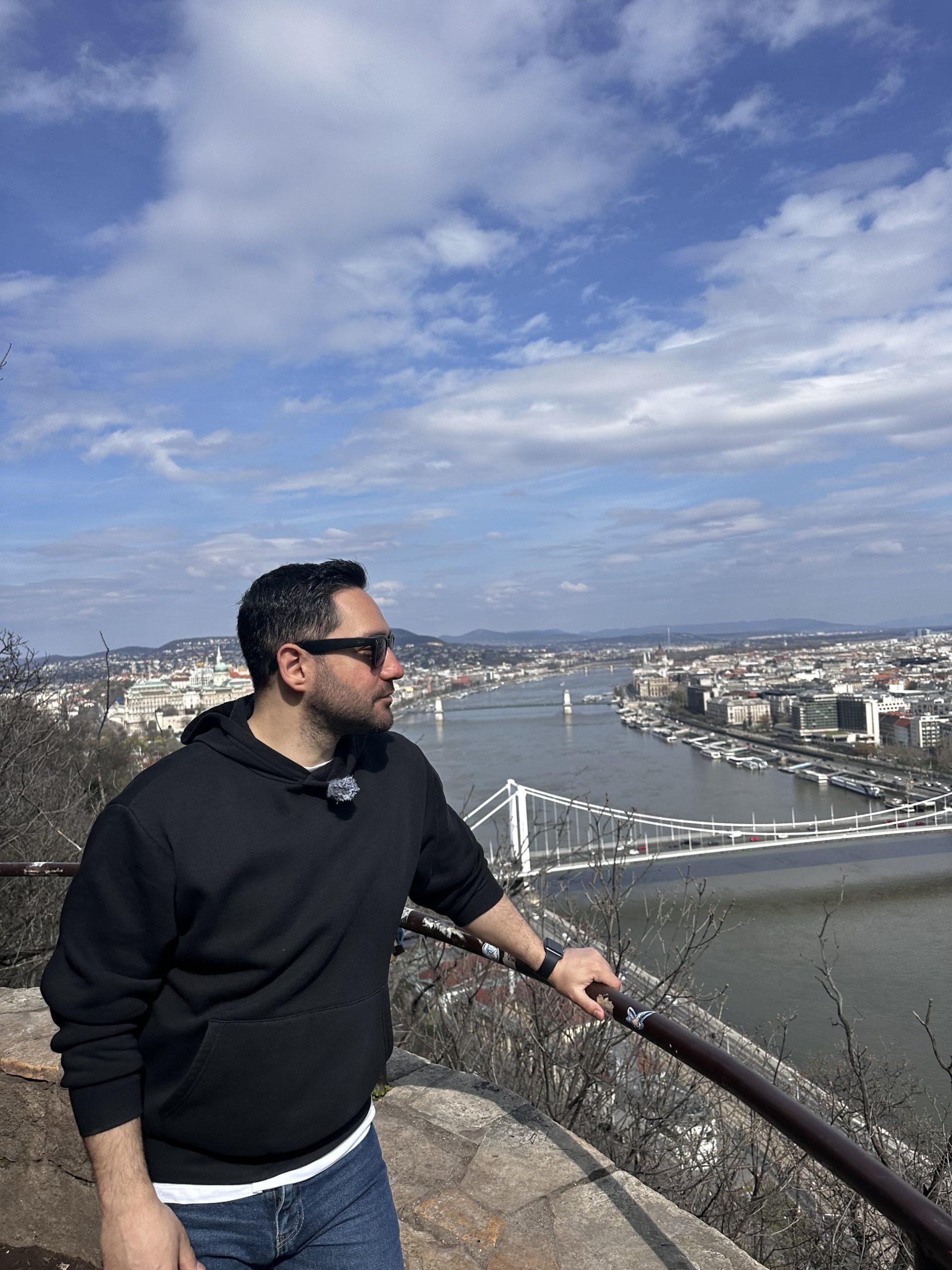 Budapeşte Gellért Tepesi'nden Panoramik Manzara