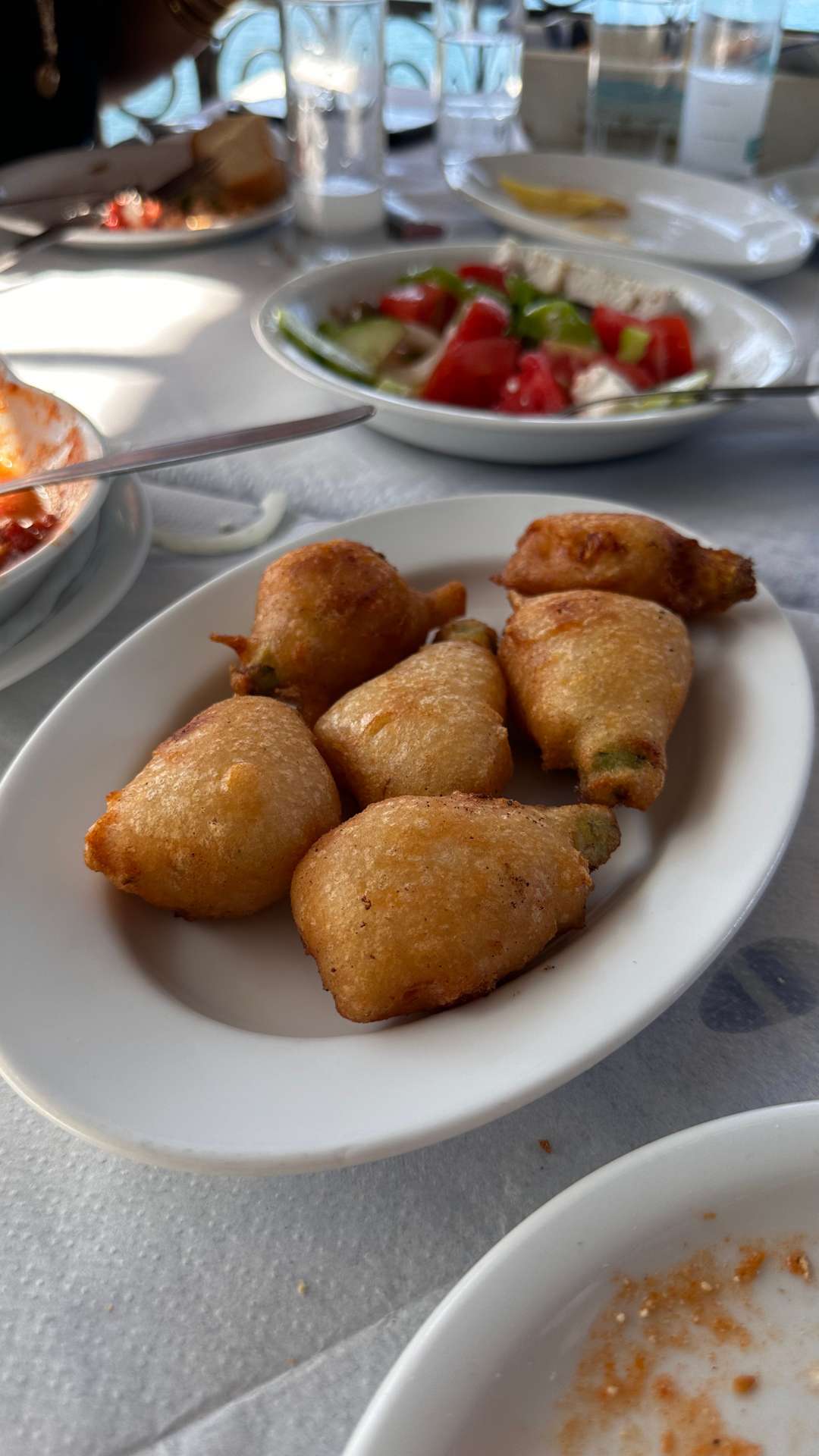 Peynirli Kabak Çiçeği Kızartması Midilli