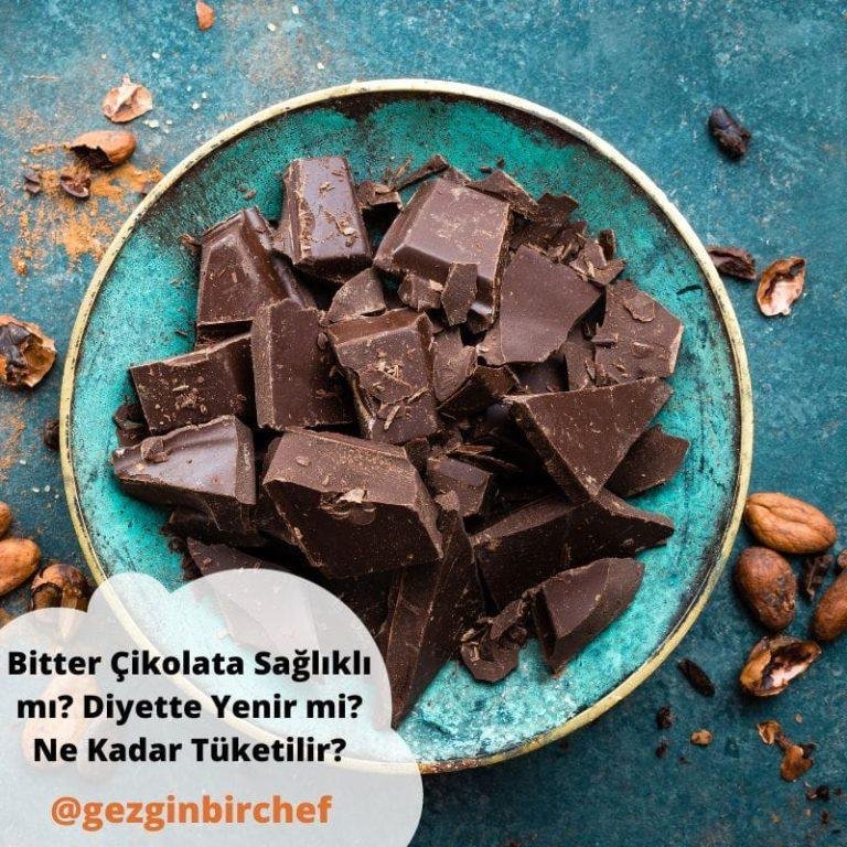Bitter Çikolata Sağlıklı mı? Diyette Yenir mi? Ne Kadar Tüketilir?