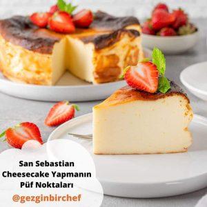 Üstü karamelize yanık, kıvrımlı yağlı kağıtla pişmiş tabansız San Sebastian cheesecake