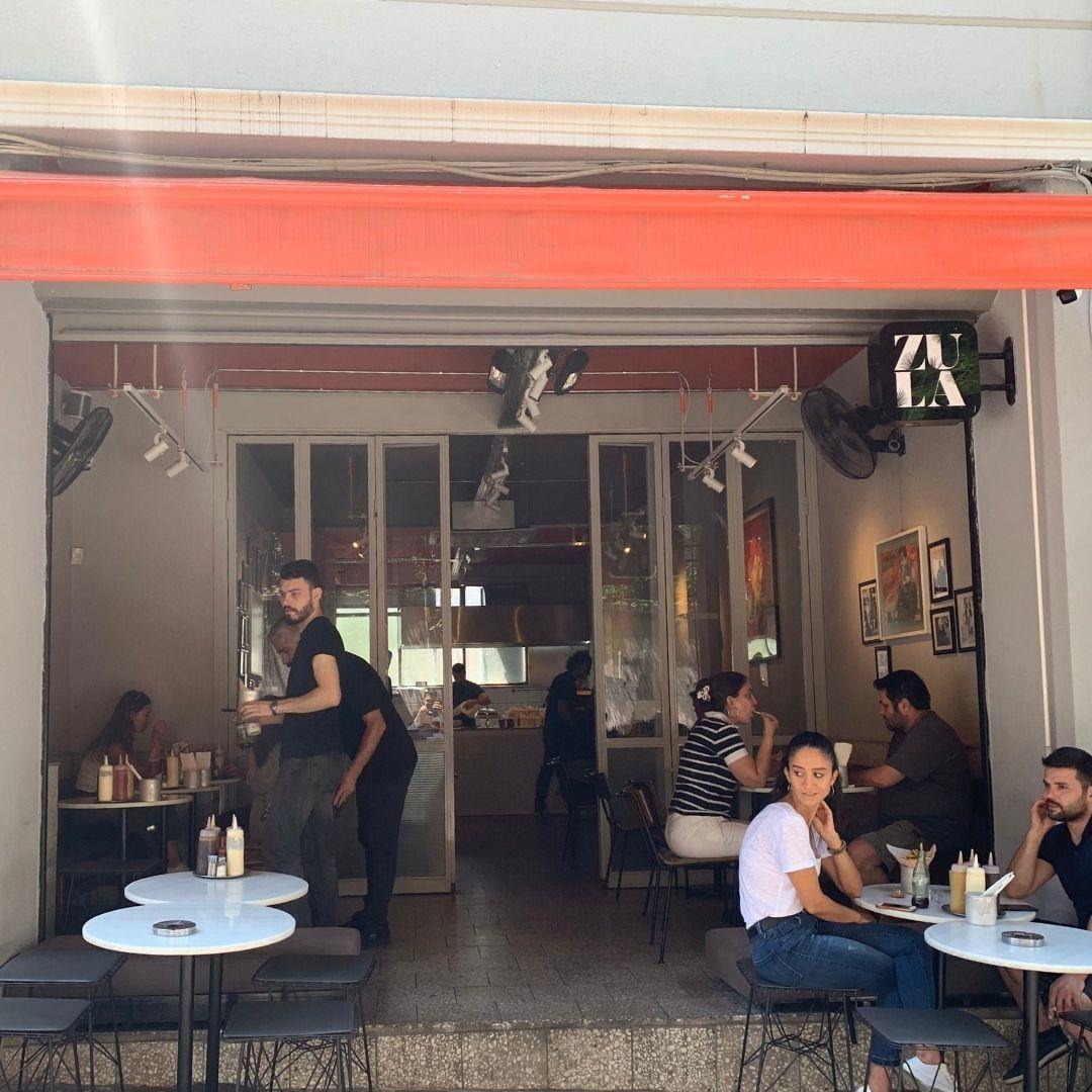 Zula Hamburger dış cephe, Harbiye Çayırı Sokak, Şişli