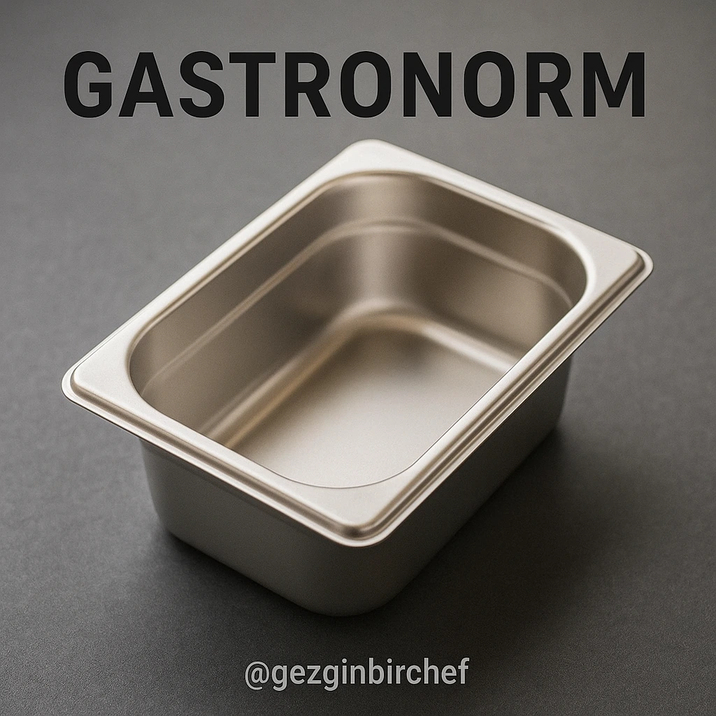 GN kap, GN tepsi, Gastronorm standardı, GN boyut
