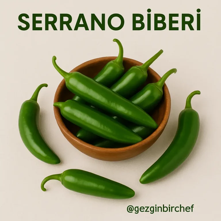 Serrano chili, serrano pepper, Meksika biberi