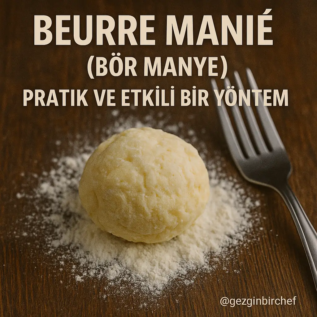 Bağlayıcılar (Thickeners, Liasions) - 9 Farklı Bağlayıcı Metodu Beurre Manié (Bör Manye): Pratik ve Etkili Bir Yöntem