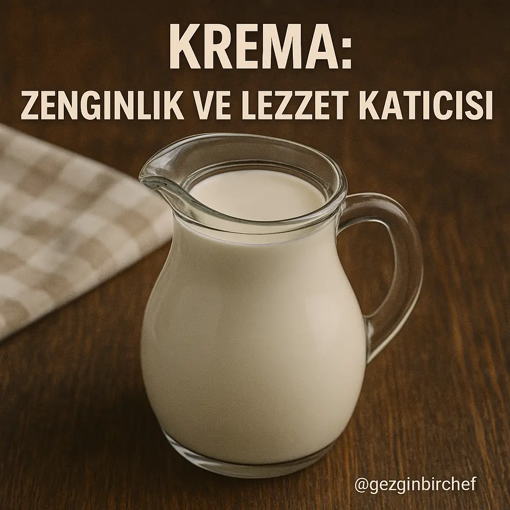 Bağlayıcılar (Thickeners, Liasions) - 9 Farklı Bağlayıcı Metodu Krema: Zenginlik ve Lezzet Katıcısı