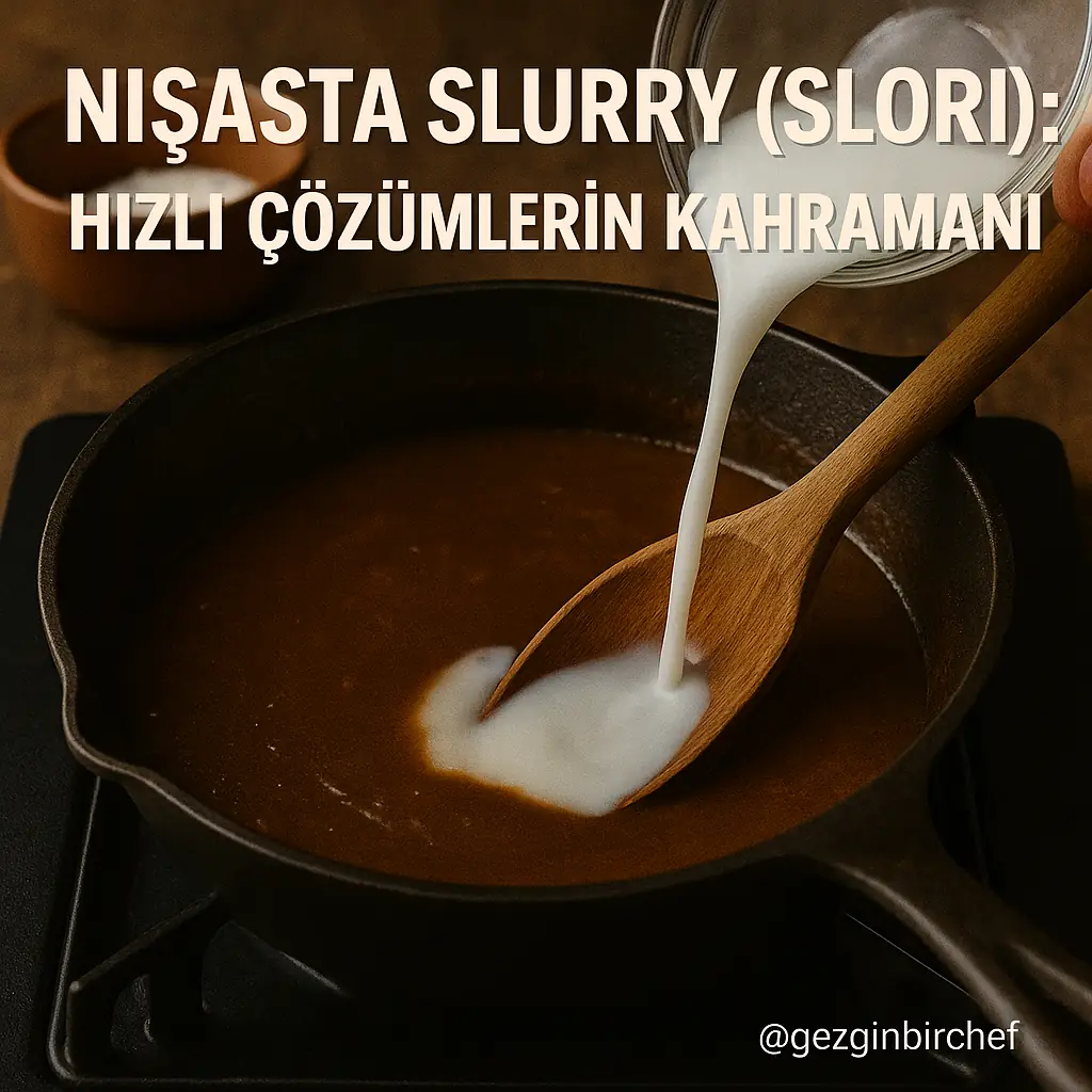 Bağlayıcılar (Thickeners, Liasions) - 9 Farklı Bağlayıcı Metodu Nişasta Slurry (Slori): Hızlı Çözümlerin Kahramanı