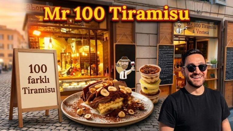 Mr. 100 Tiramisu Roma: 100 Farklı Tatta Tiramisu Deneyimi