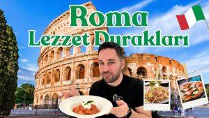 Roma'nın lezzet durakları tiramisu, pizza ve fettuccine