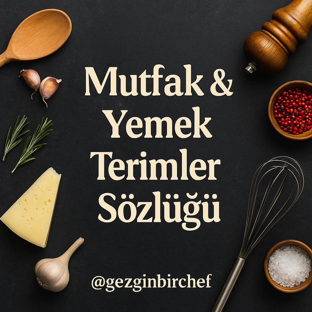Mutfak & Yemek Terimler Sözlüğü