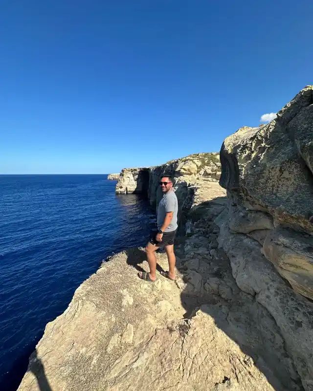 Gozo Adası'ndan genel kırsal manzara