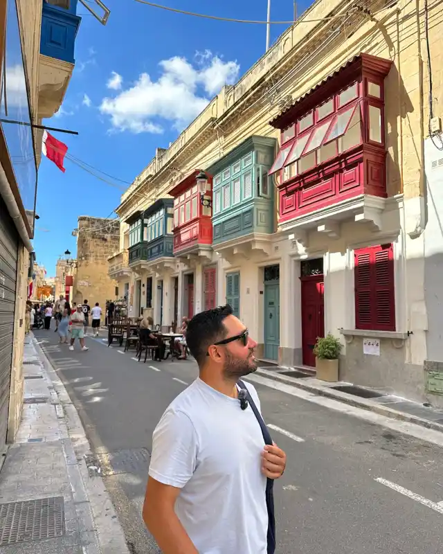 Malta Rabat şehrinden tarihi bir sokak detayı