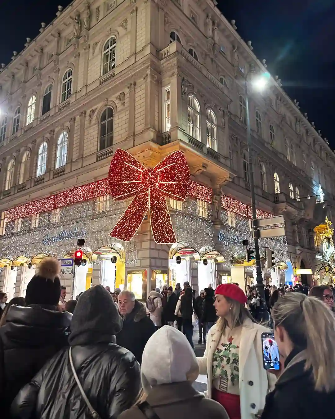 Viyana'da kış atmosferi ve Noel ruhu yürüyüşü