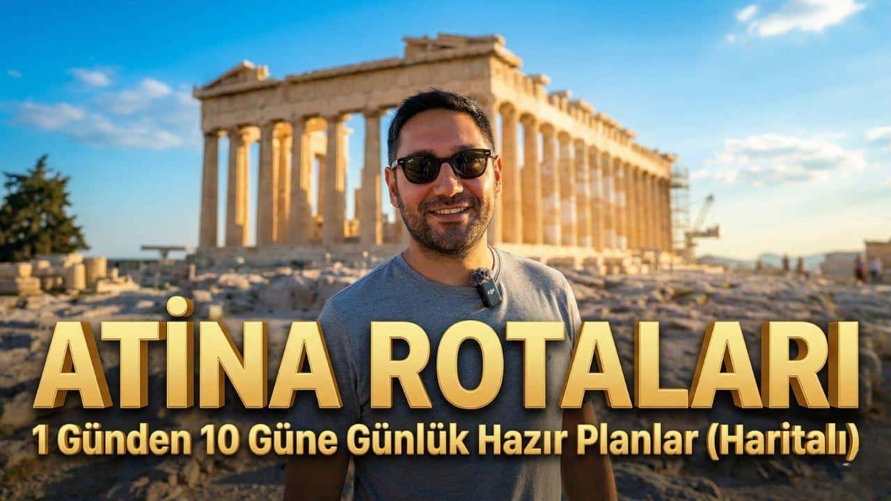 Atina’yı bir yerel gibi yaşamanız için 1 günden 10 güne kadar hazır gezi rotaları hazırladım.