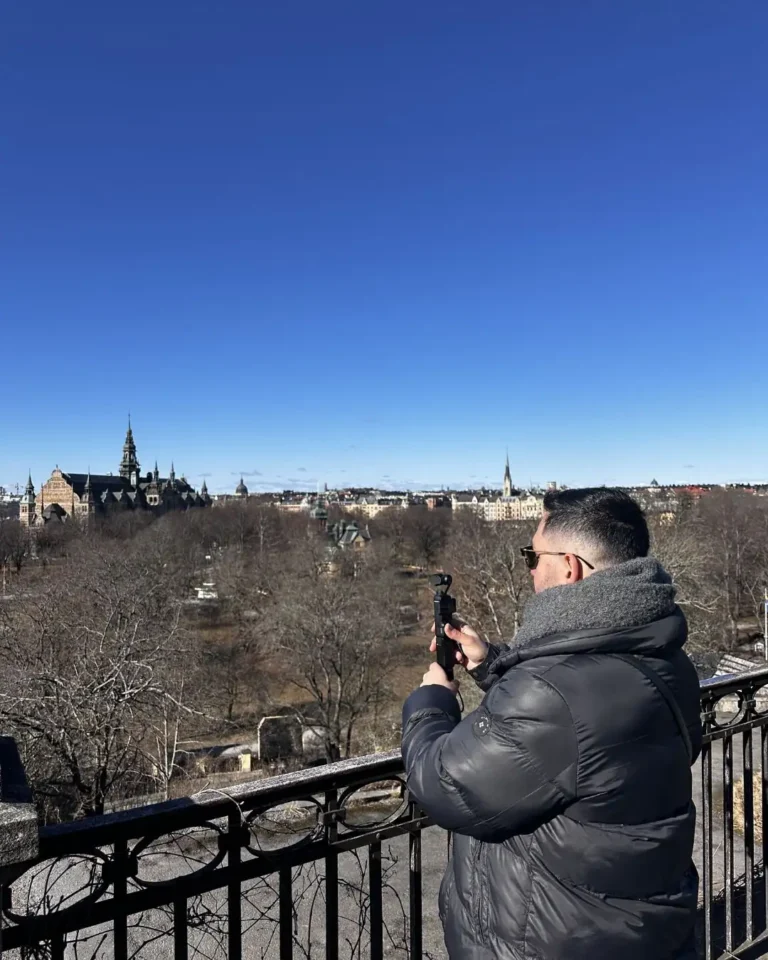 Stockholm Södermalm seyir noktasından şehir manzarası