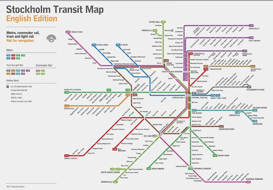 Stockholm Metro Haritası Önizleme