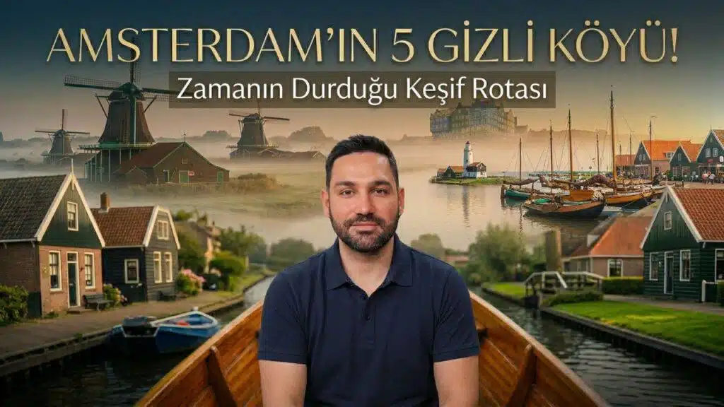 Amsterdam köyleri – Zaanse Schans yel değirmenleri, Volendam limanı, Marken ahşap evleri ve Giethoorn kanalları
