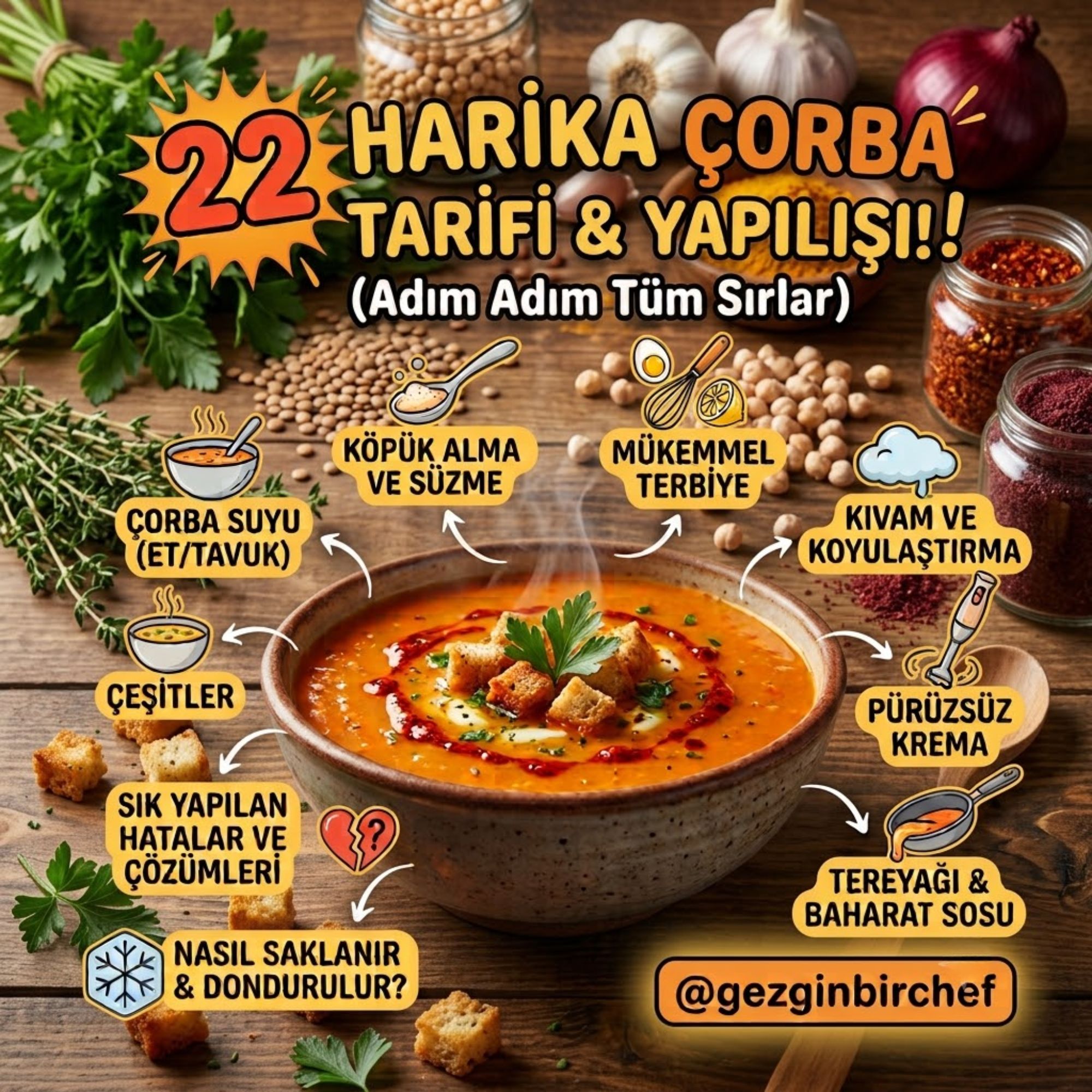 Çorba Tarifleri: 22 Çorba ve Nasıl Yapılır Rehberi Çorba Tarifleri: 22 Çorba ve Nasıl Yapılır Rehberi