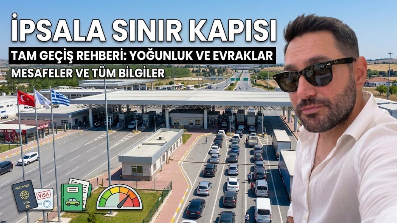 İpsala Sınır Kapısı: Geçiş Rehberi, Yoğunluk, Mesafeler ve Gerekli Evraklar (2026) İpsala Sınır Kapısı Türkiye-Yunanistan geçişi, gişeler ve araç kuyruğu