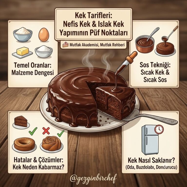 Kek Tarifleri: 56 Nefis Kek ve Islak Kek Yapımının Püf Noktaları