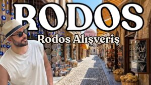Rodos alışveriş: Sokrates Caddesi hediyelik dükkanları ve nazar boncukları