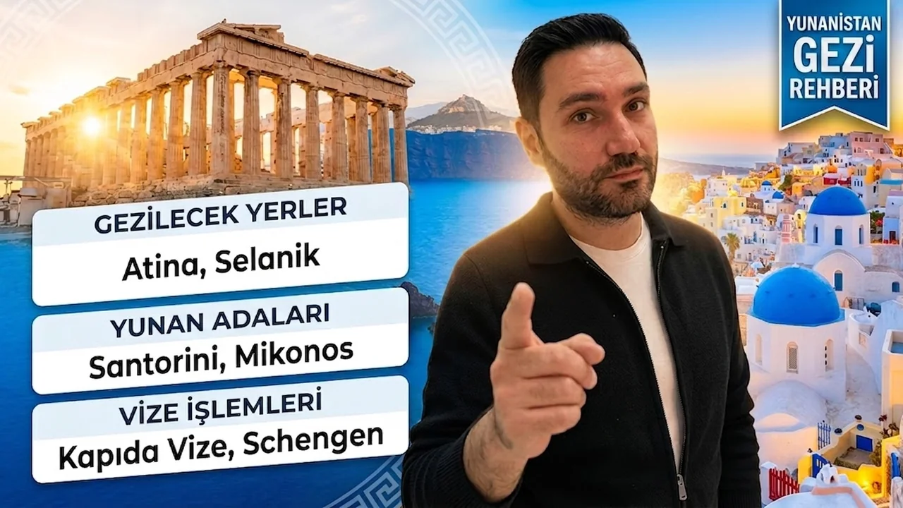 Yunanistan gezi rehberi kapağı: Akropolis, Santorini’nin mavi kubbeli kiliseleri ve Gezginbirchef