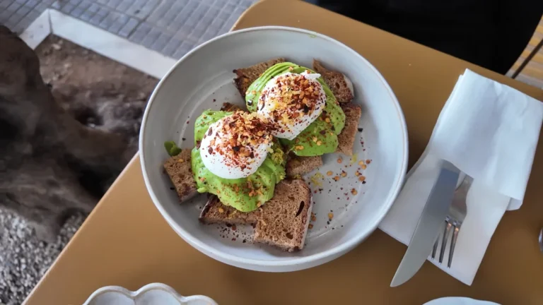 Avocado and poached egg on sourdough at Ohh Boy, Pangrati, Athens