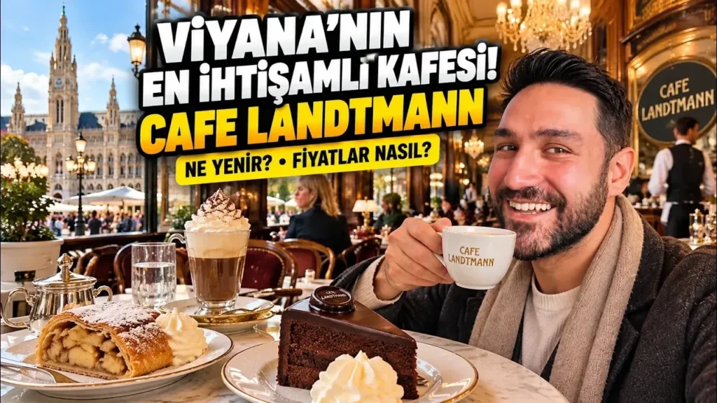 Café Landtmann Viyana: Melange, Sachertorte ve Apfelstrudel, arkada Belediye Sarayı