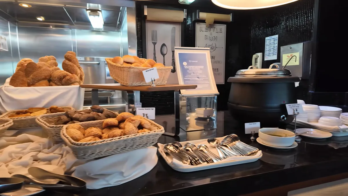 Pastries at the Celestyal Journey buffet