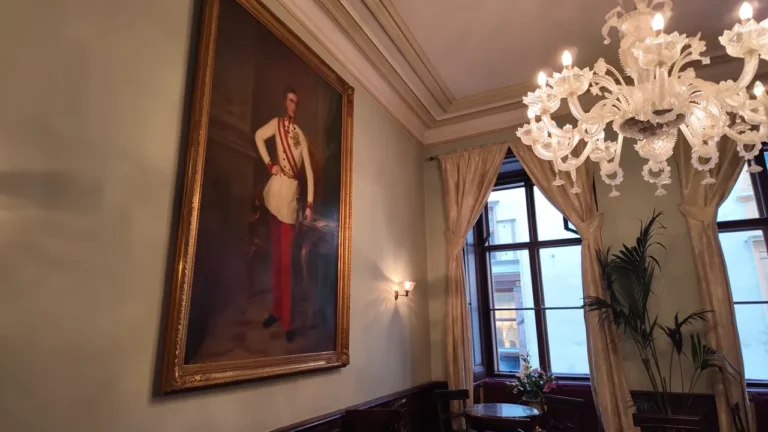 Portrait of Emperor Franz Joseph in a Demel salon