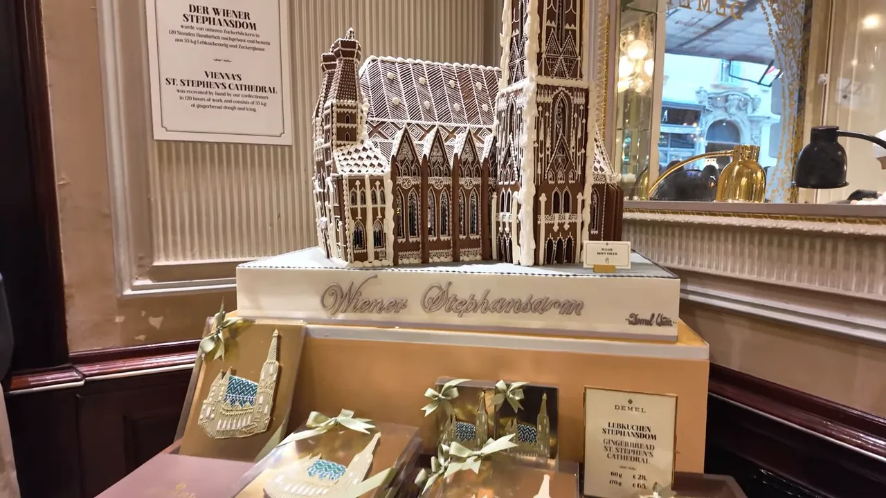 Gingerbread model of St. Stephen's Cathedral at Demel