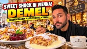 Café Demel Vienna: Kaiserschmarrn with plum compote and apple strudel