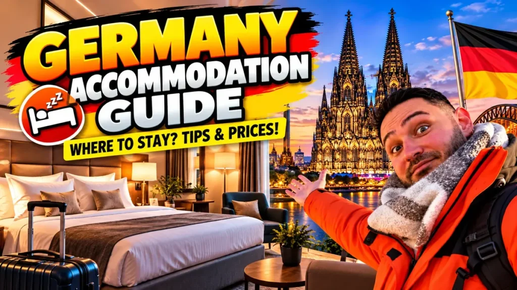 Germany accommodation guide: hotel room with a view of Cologne Cathedral and the Rhine