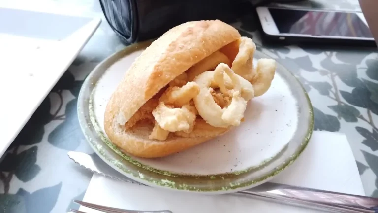 Madrid'de yediğimiz ekmek arası kalamar