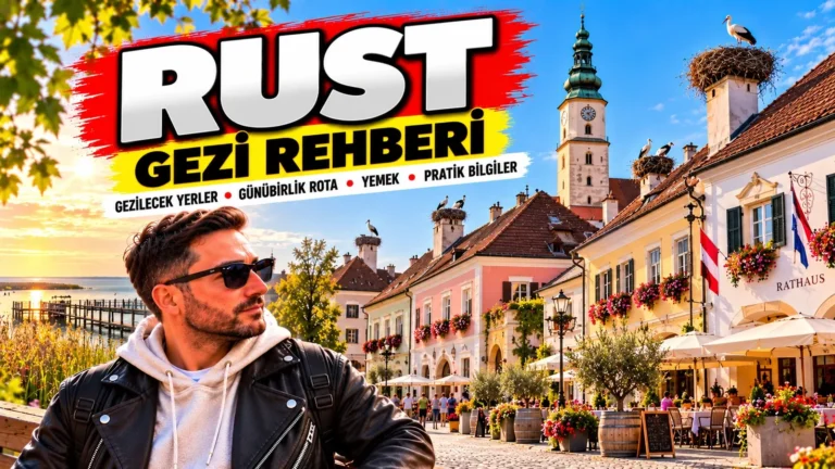 Rust gezi rehberi: Gezginbirchef Halil, leylek yuvalı bacaları ve kilise kulesiyle Rust'un eski şehir meydanında