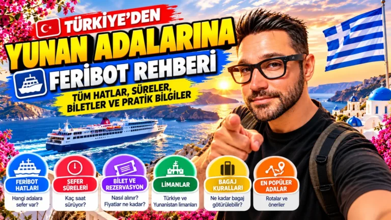 Türkiye'den Yunan adalarına feribot rehberi: feribot hatları, sefer süreleri, bilet, limanlar ve bagaj kuralları