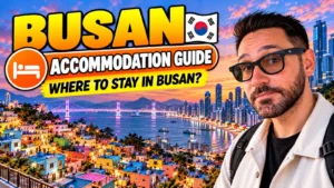 Where to stay in Busan: accommodation guide with Gwangan Bridge and coastline view